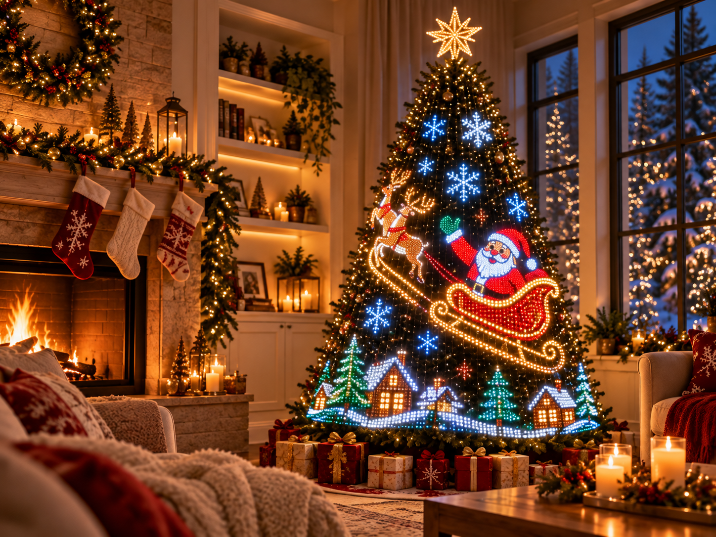 Smart Christmas tree lights for kids