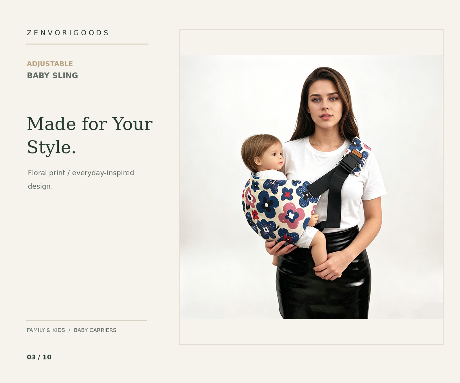 Adjustable Baby Sling Carrier - Image 15