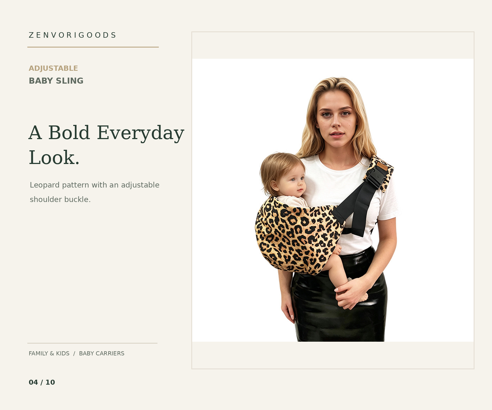 Adjustable Baby Sling Carrier - Image 14