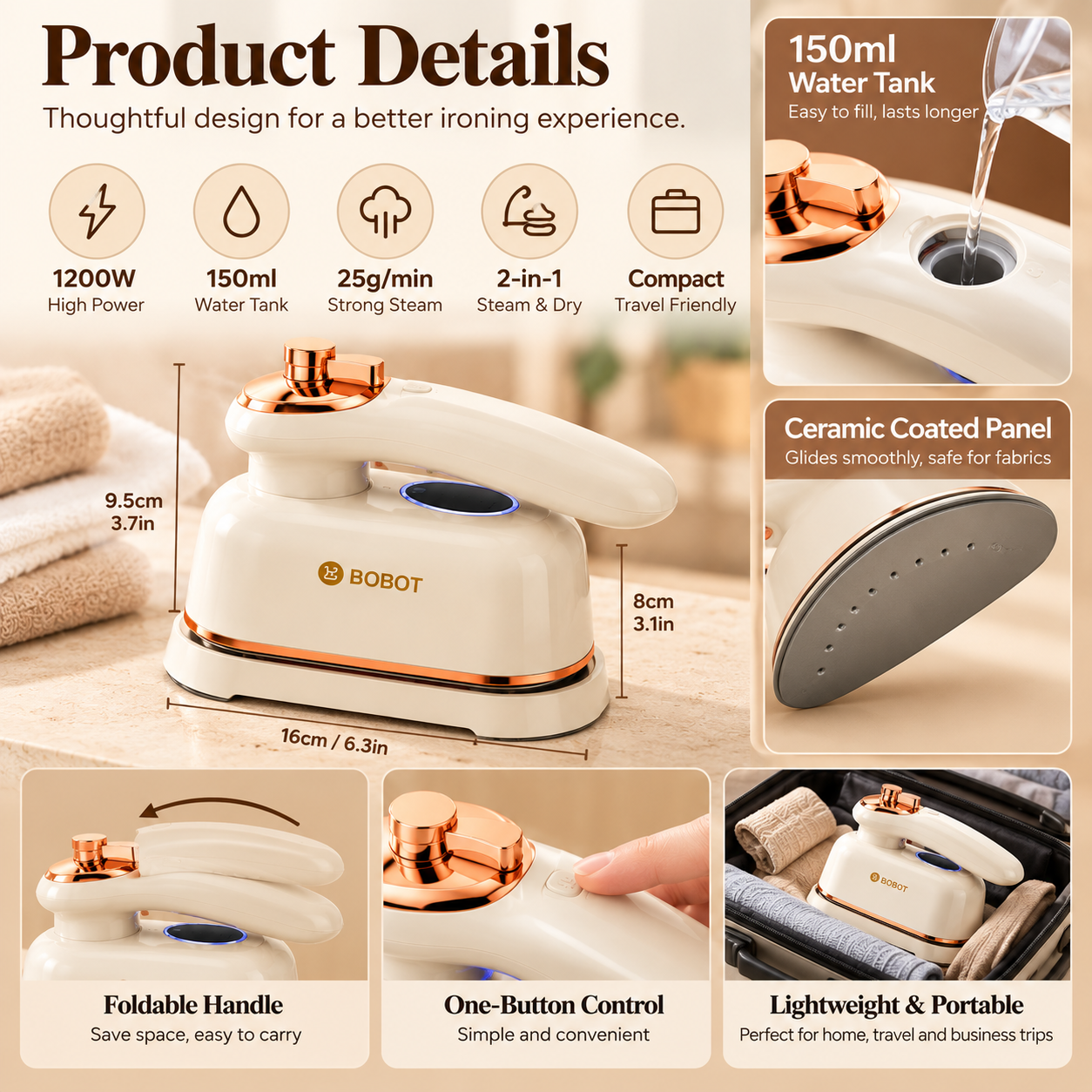 Garment steamer product details