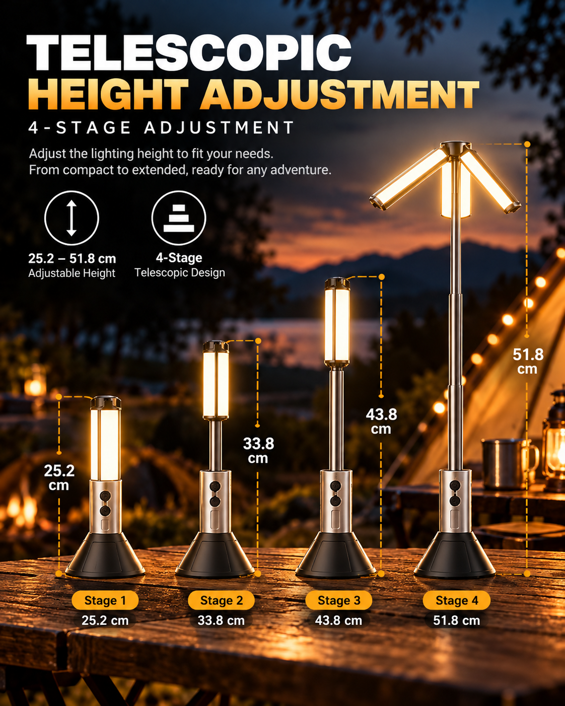 ZENVORIGOODS telescopic camping light