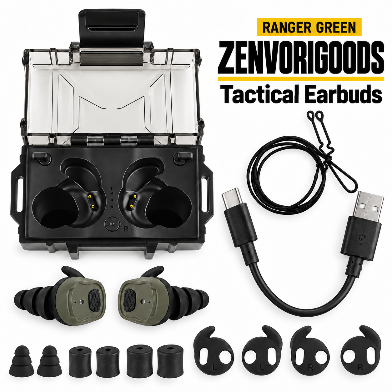 ZENVORIGOODS Tactical Earbuds