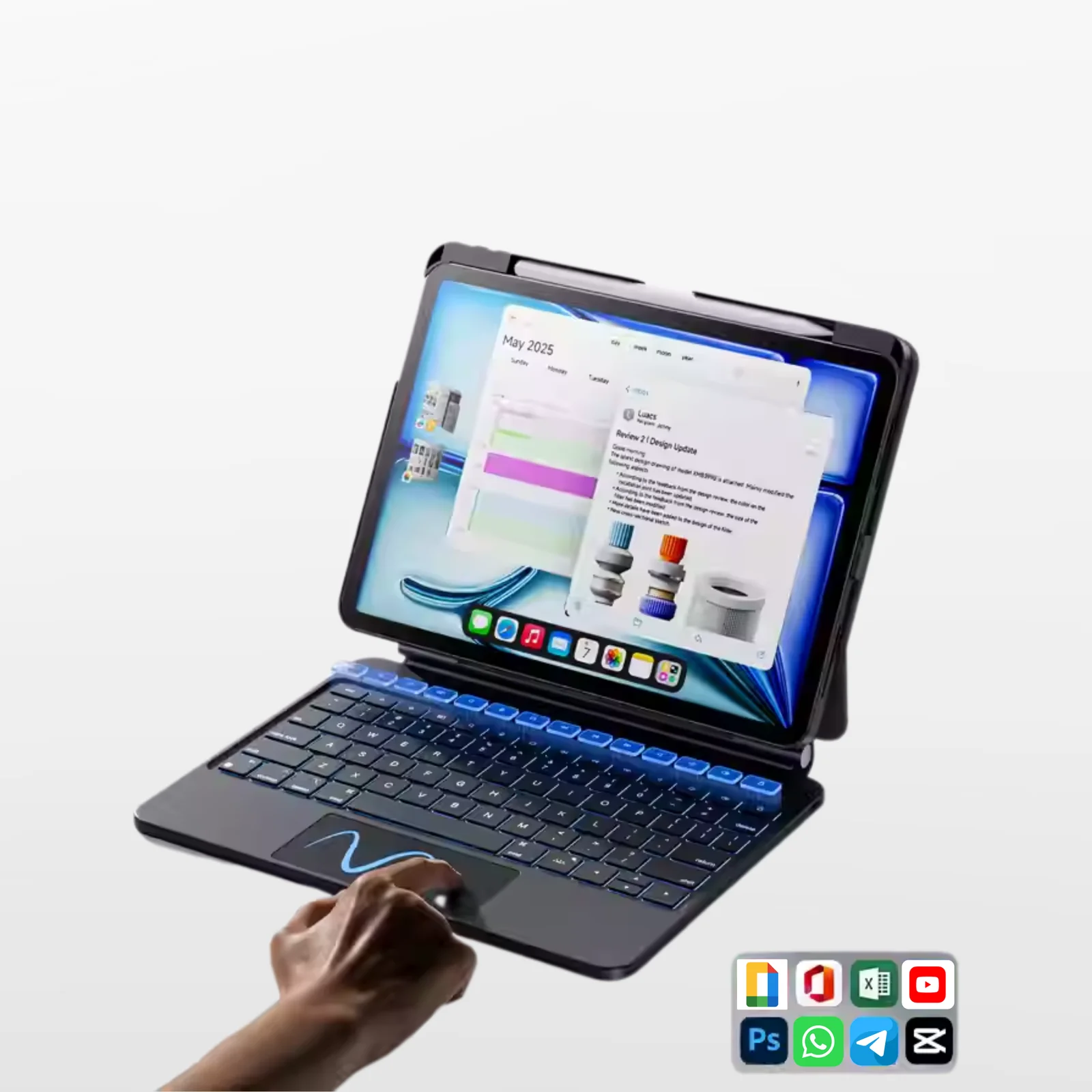 Direct-Connect iPad Keyboard Case with Trackpad - Image 8