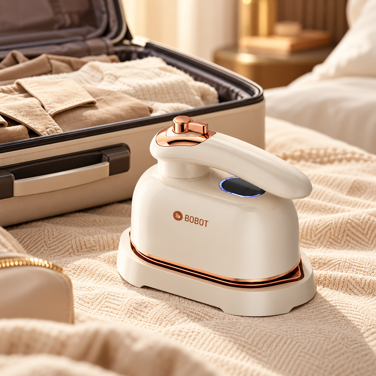 Travel garment steamer