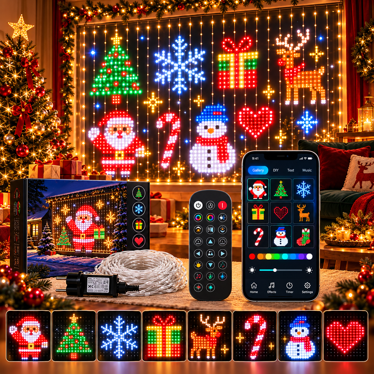 Smart Christmas Lights – Tree & Curtain - Image 6